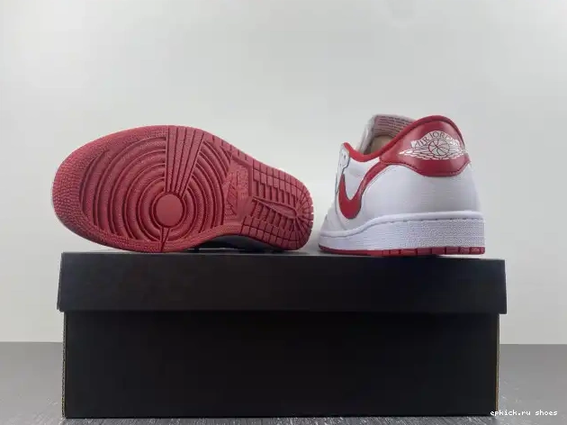 Rep Retro Varsity White Red 705329-101 Low Jordan 1 0603